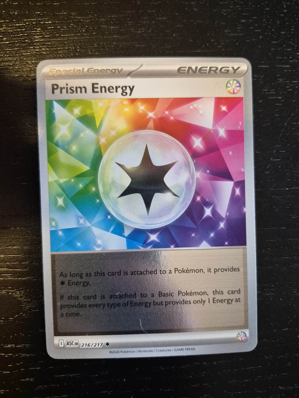 Pokemon Prism Energy Card - Rainbow Multicolor